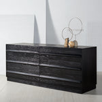 Safavieh Couture Deirdra 6 Drawer Wood Dresser - Black
