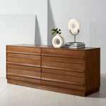 Safavieh Couture Deirdra 6 Drawer Wood Dresser - Medium Oak