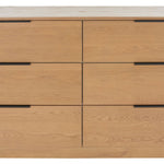 Safavieh Couture Gabrietta 6 Drawer Wood Dresser - Natural