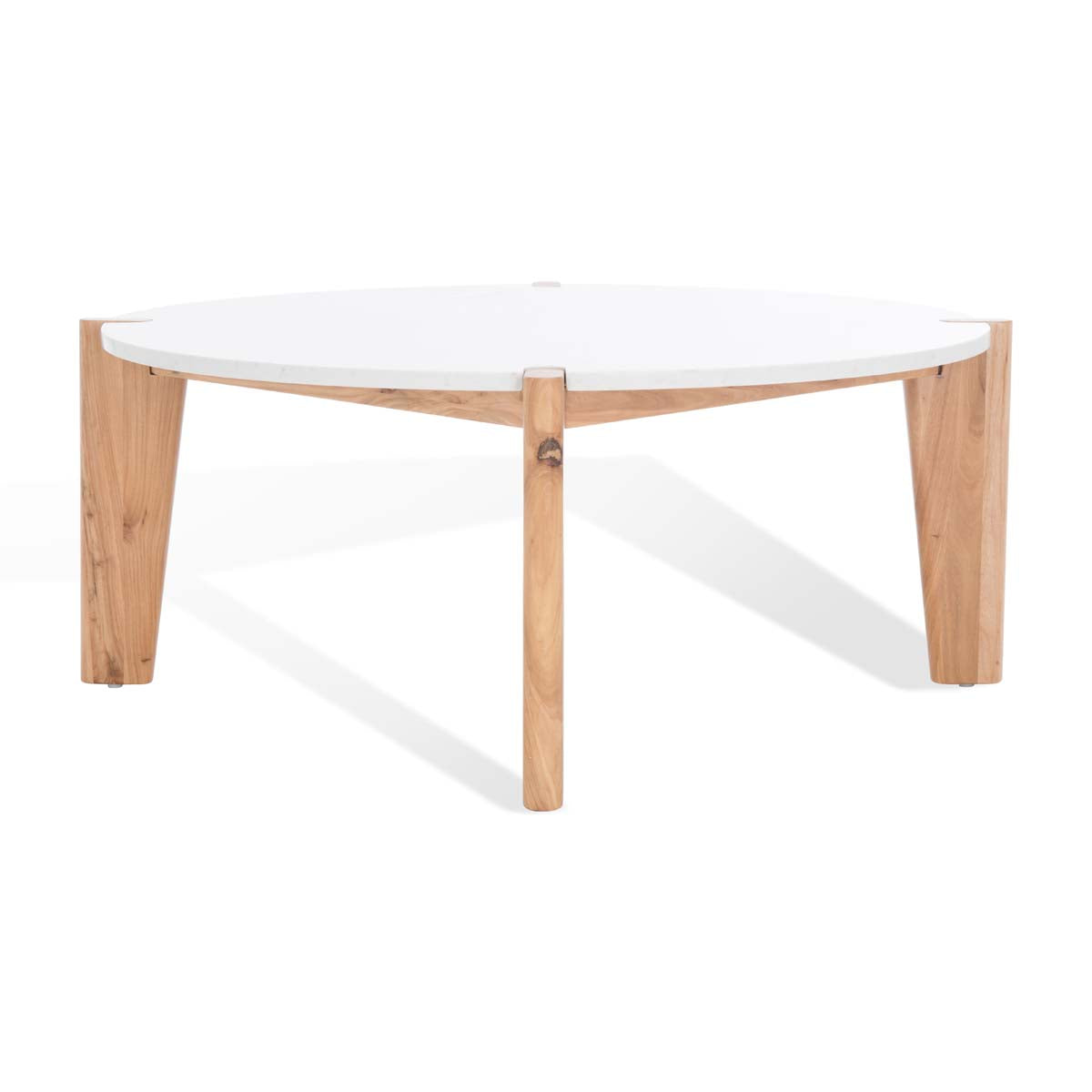 Safavieh Couture Garcia Marble Top Coffee Table - Natural / White