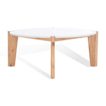 Safavieh Couture Garcia Marble Top Coffee Table - Natural / White