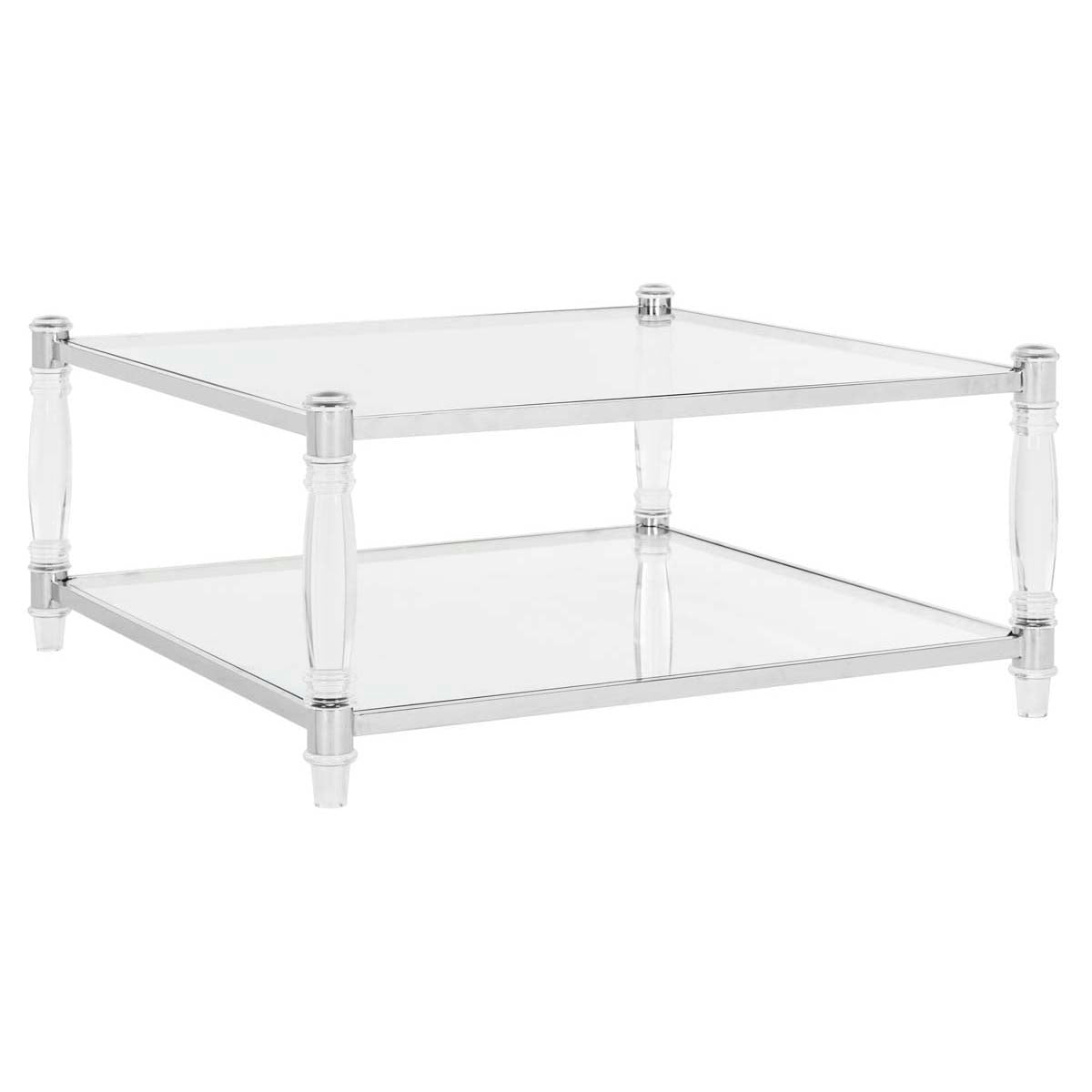 Safavieh Couture Isabelle Acrylic Coffee Table - Silver