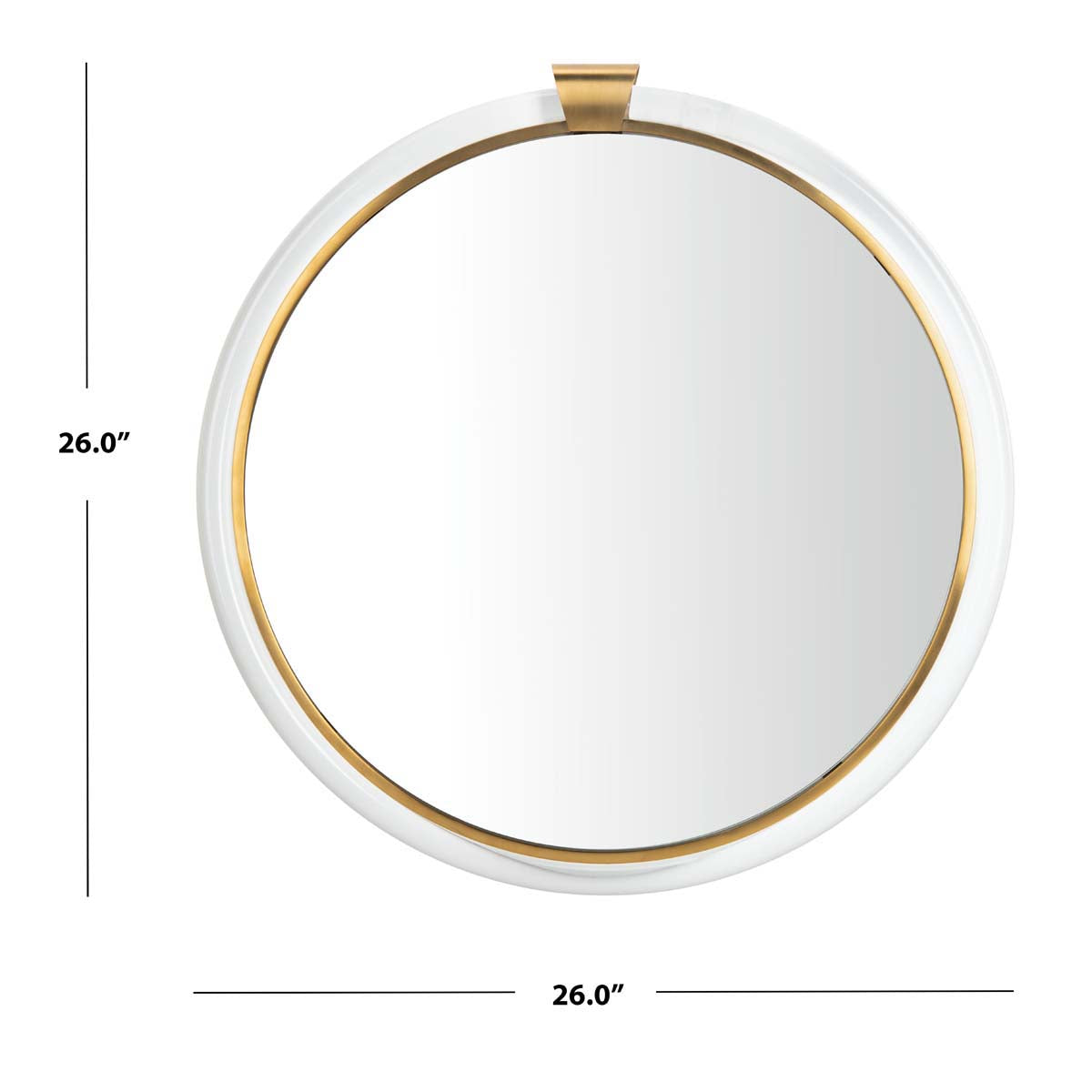 Safavieh Couture Donzel Acrylic Mirror - Brass