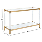 Safavieh Couture Shayla Acrylic Console Table - Brass