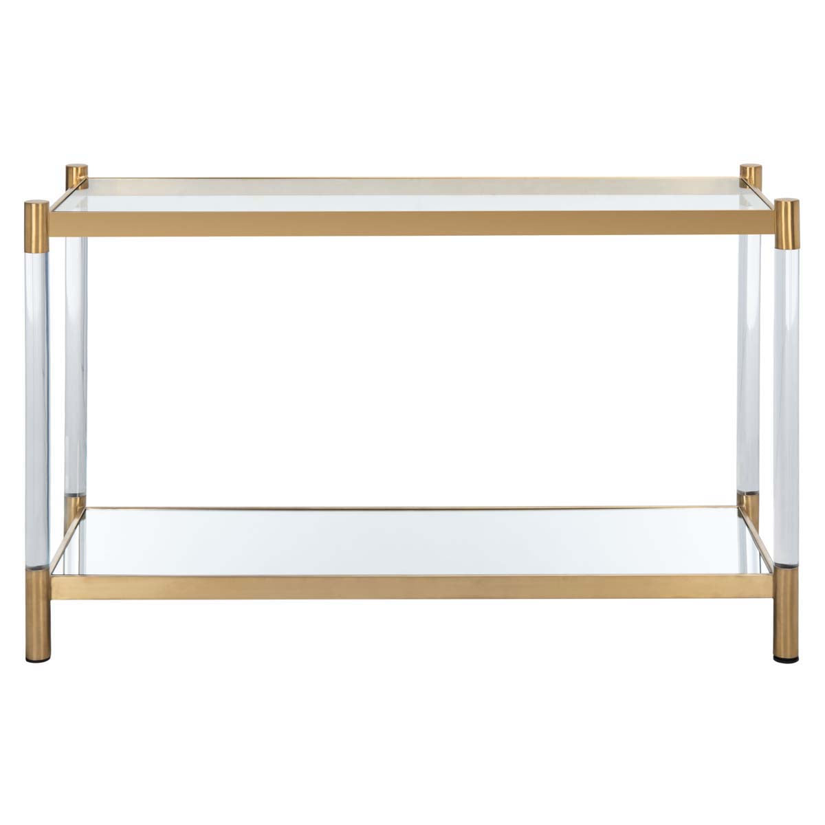 Safavieh Couture Shayla Acrylic Console Table - Brass