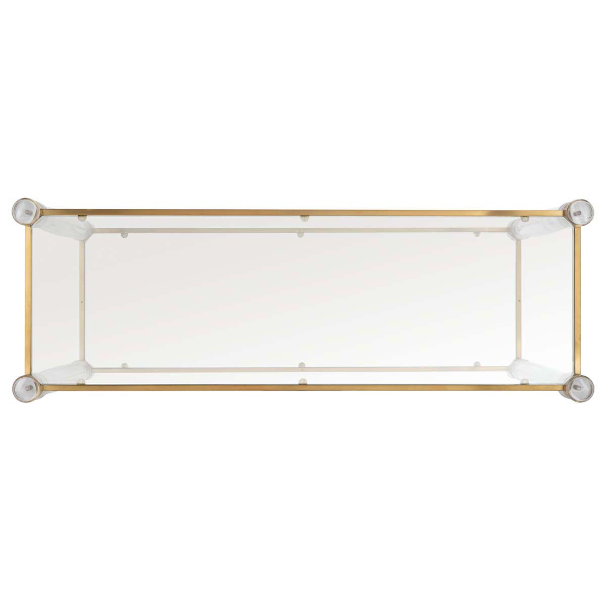 Safavieh Couture Isabelle Acrylic Console Table - Brass
