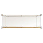 Safavieh Couture Isabelle Acrylic Console Table - Brass
