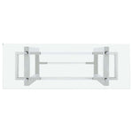 Safavieh Couture Montrelle Acrylic Console Table - Silver