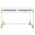 Safavieh Couture Dariela Acrylic Desk - White / Clear