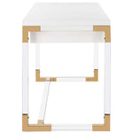 Safavieh Couture Dariela Acrylic Desk - White / Clear