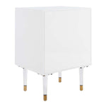 Safavieh Couture Harry 2 Drawer Side Table - White / Gold