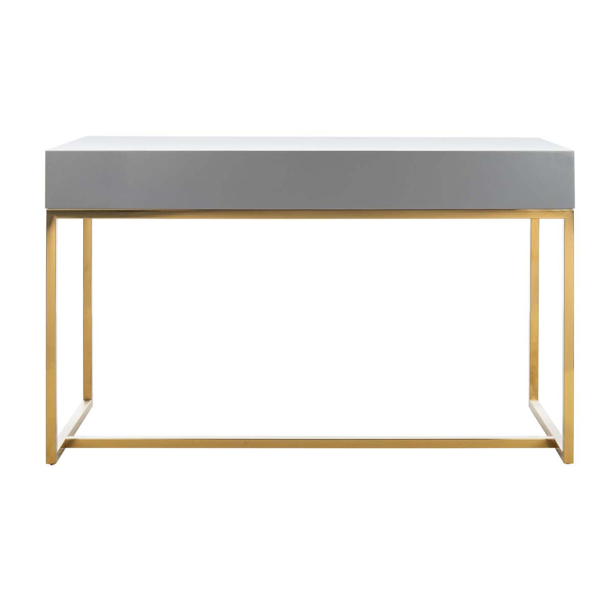 Safavieh Couture Marty Modern Desk - Grey / Gold