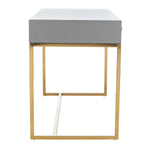 Safavieh Couture Marty Modern Desk - Grey / Gold