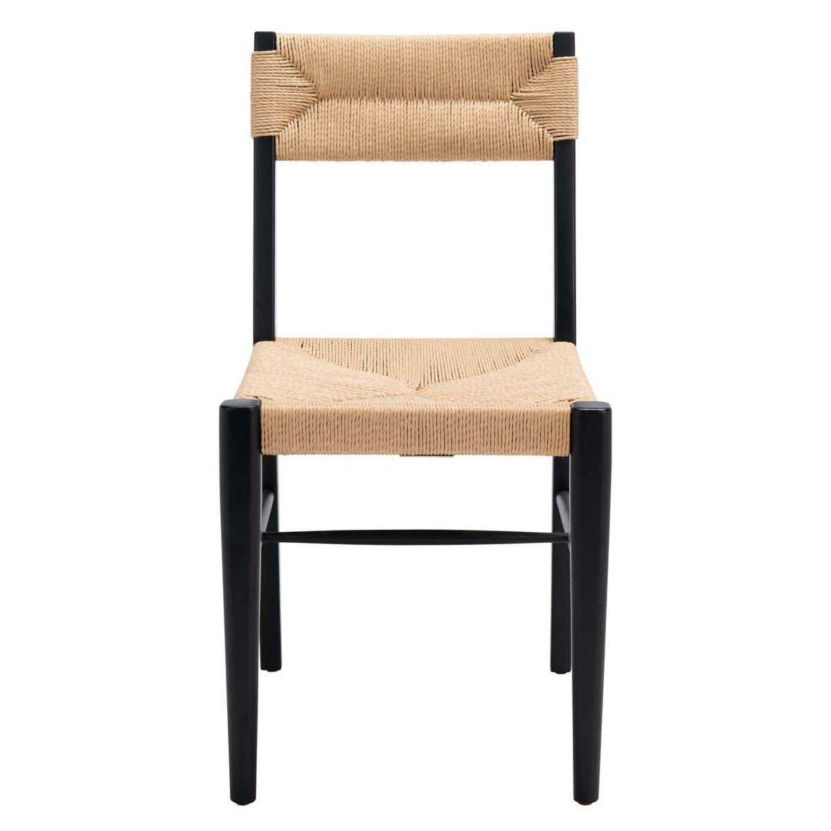 Safavieh Couture Cody Rattan Dining Chair - Black / Natural