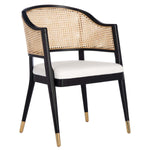 Safavieh Couture Rogue Rattan Dining Chair - Black / Natural