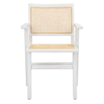 Safavieh Couture Hattie French Cane Arm Chair - White / Natural