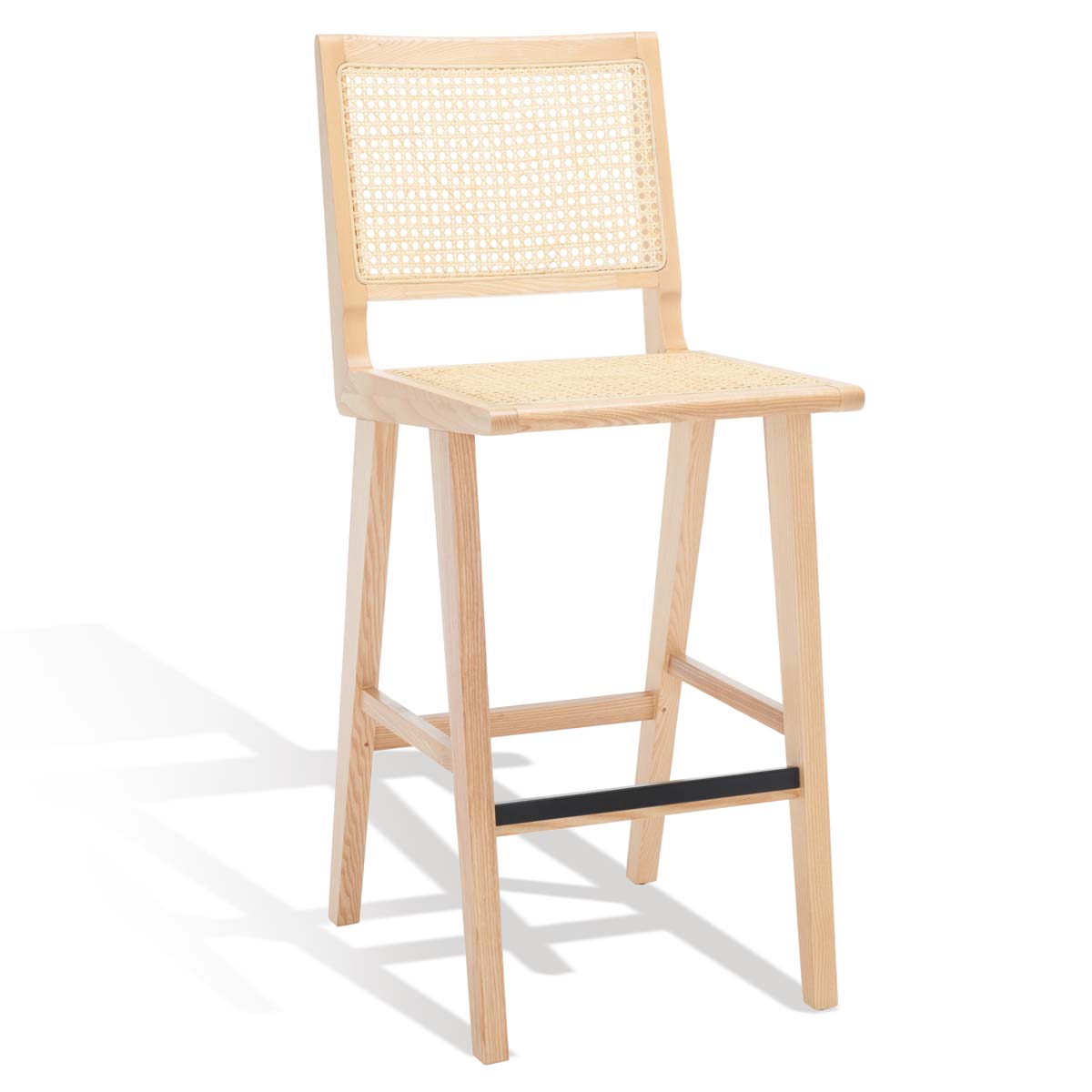 Safavieh Couture Hattie French Cane Barstool - Natural