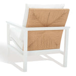 Safavieh Couture Emmalee Cord Back Accent Chair - White / Natural