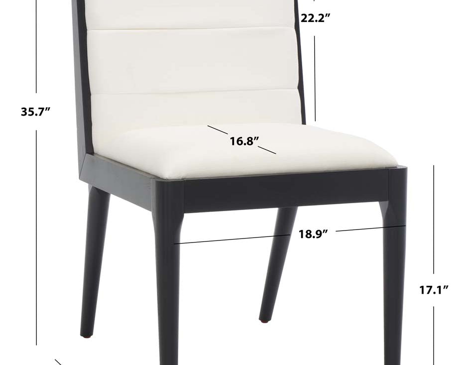 Safavieh Couture Laycee Dining Chair - Black / White