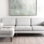 Safavieh Couture Dulce Mid Century Chaise Sofa - Light Grey