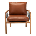 Safavieh Couture Caramel Mid Century Leather Chair - Brown