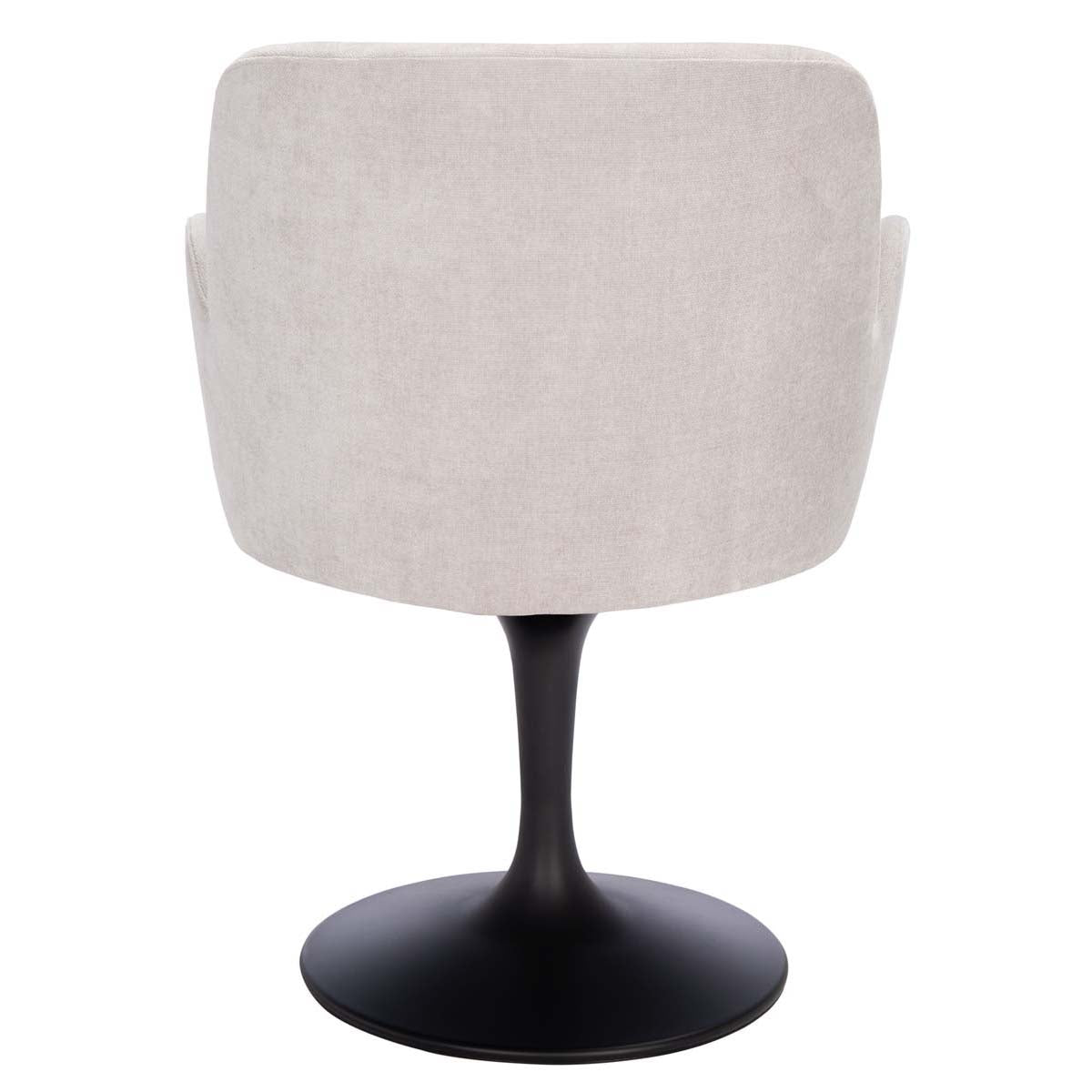 Safavieh Couture Cherith Pedastal Dining Chair - Light Grey / Black