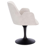 Safavieh Couture Cherith Pedastal Dining Chair - Light Grey / Black