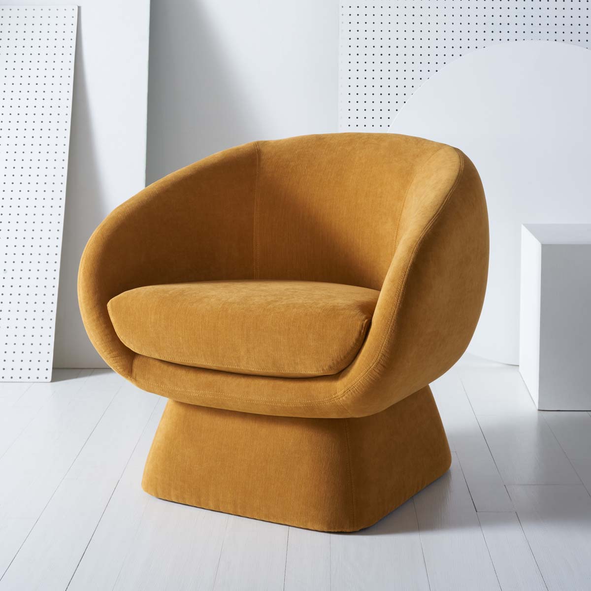 Safavieh Couture Kiana Modern Accent Chair - Mustard