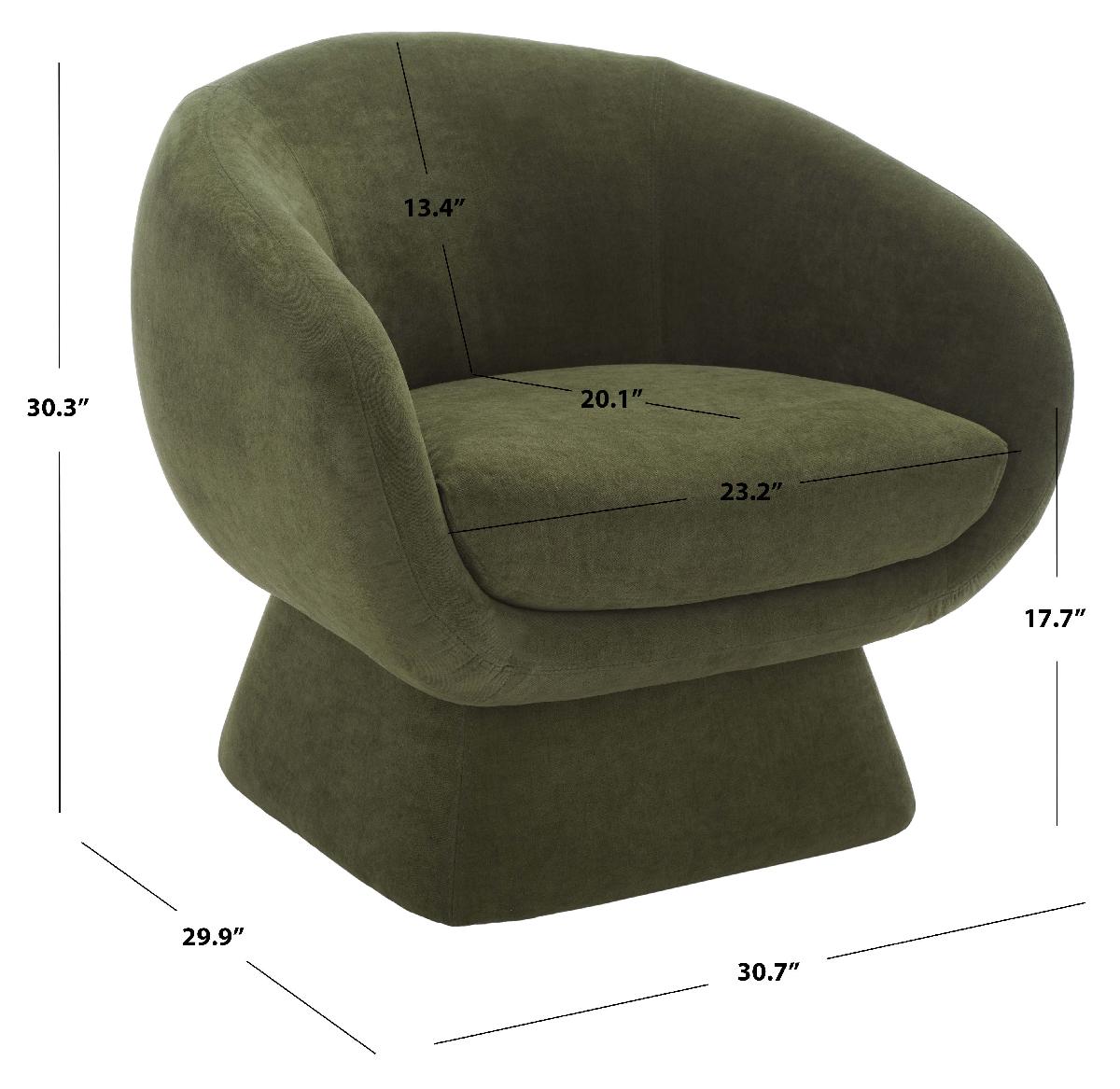 Safavieh Couture Kiana Modern Accent Chair - Olive Green