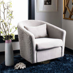 Safavieh Couture Clara Quilted Swivel Tub Chair