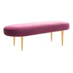 Safavieh Couture Corinne Oval Bench - Plum