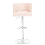 Safavieh Couture Zayna Adjustable Barstool - Light Pink
