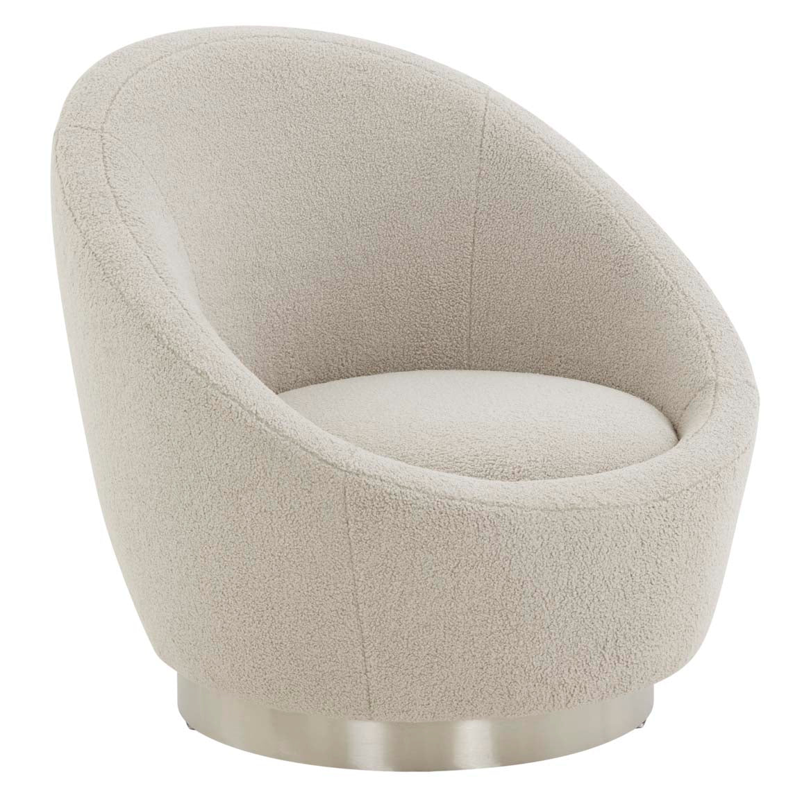 Safavieh Couture Pippa Faux Lamb Wool Swivel Chair