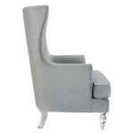 Safavieh Couture Geode Modern Wingback Chair - Light Silver