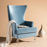 Safavieh Couture Geode Modern Wingback Chair - Light Blue
