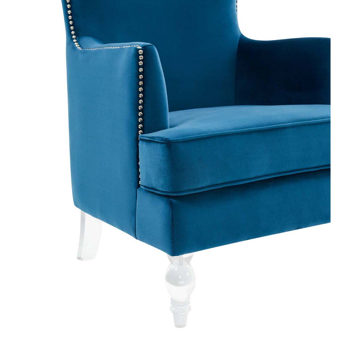 Safavieh Couture Geode Modern Wingback Chair - Navy