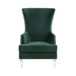 Safavieh Couture Geode Modern Wingback Chair - Forest Green