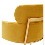Safavieh Couture Charlize Velvet Dining Chair - Yellow / Gold