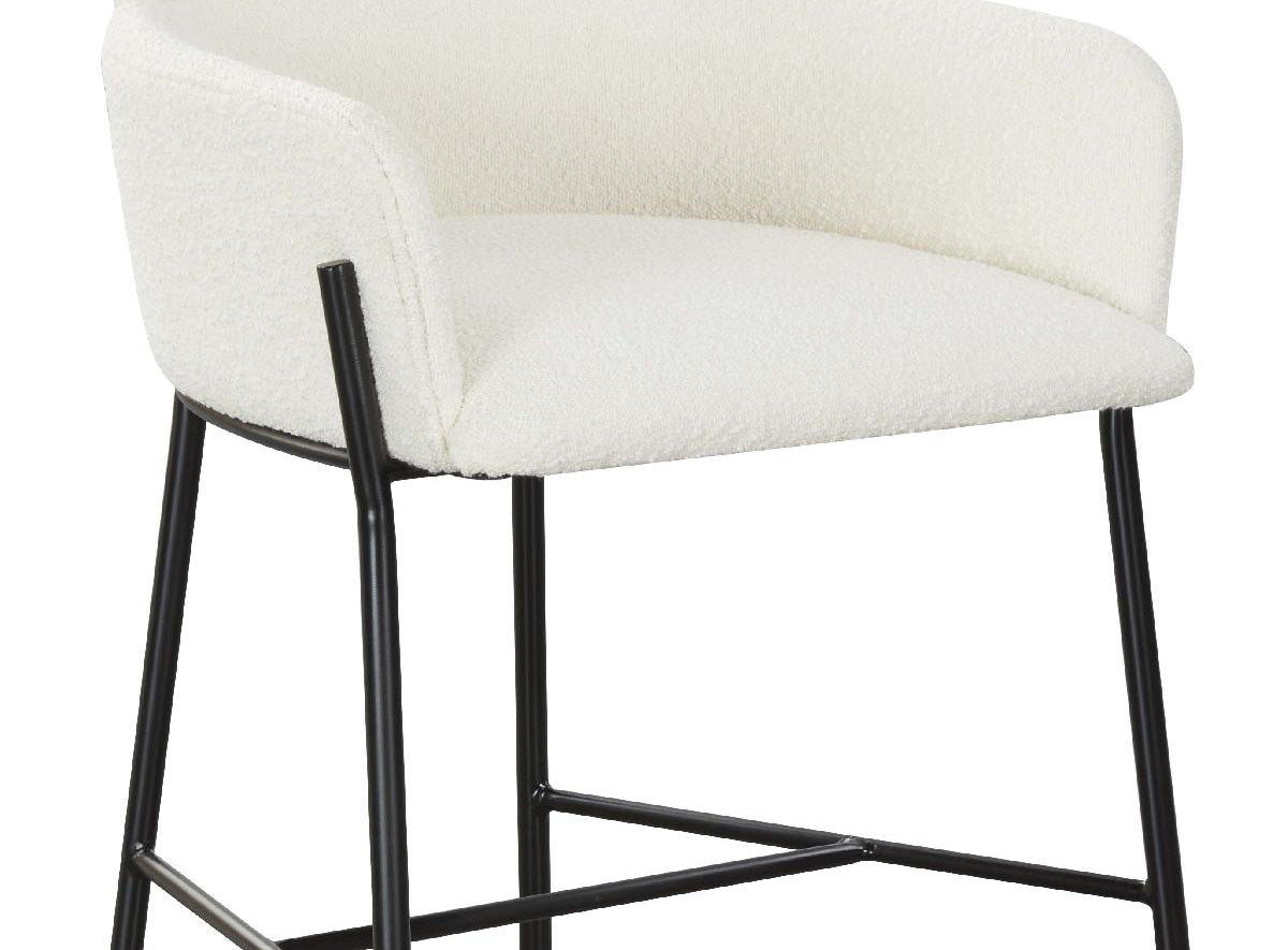 Safavieh Couture Charlize Velvet Dining Chair - Ivory / Black