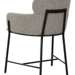 Safavieh Couture Charlize Velvet Dining Chair - Light Grey / Black