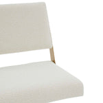 Safavieh Couture Emmeline Swivel Office Chair - Ivory / Gold