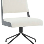 Safavieh Couture Emmeline Swivel Office Chair - Ivory / Black