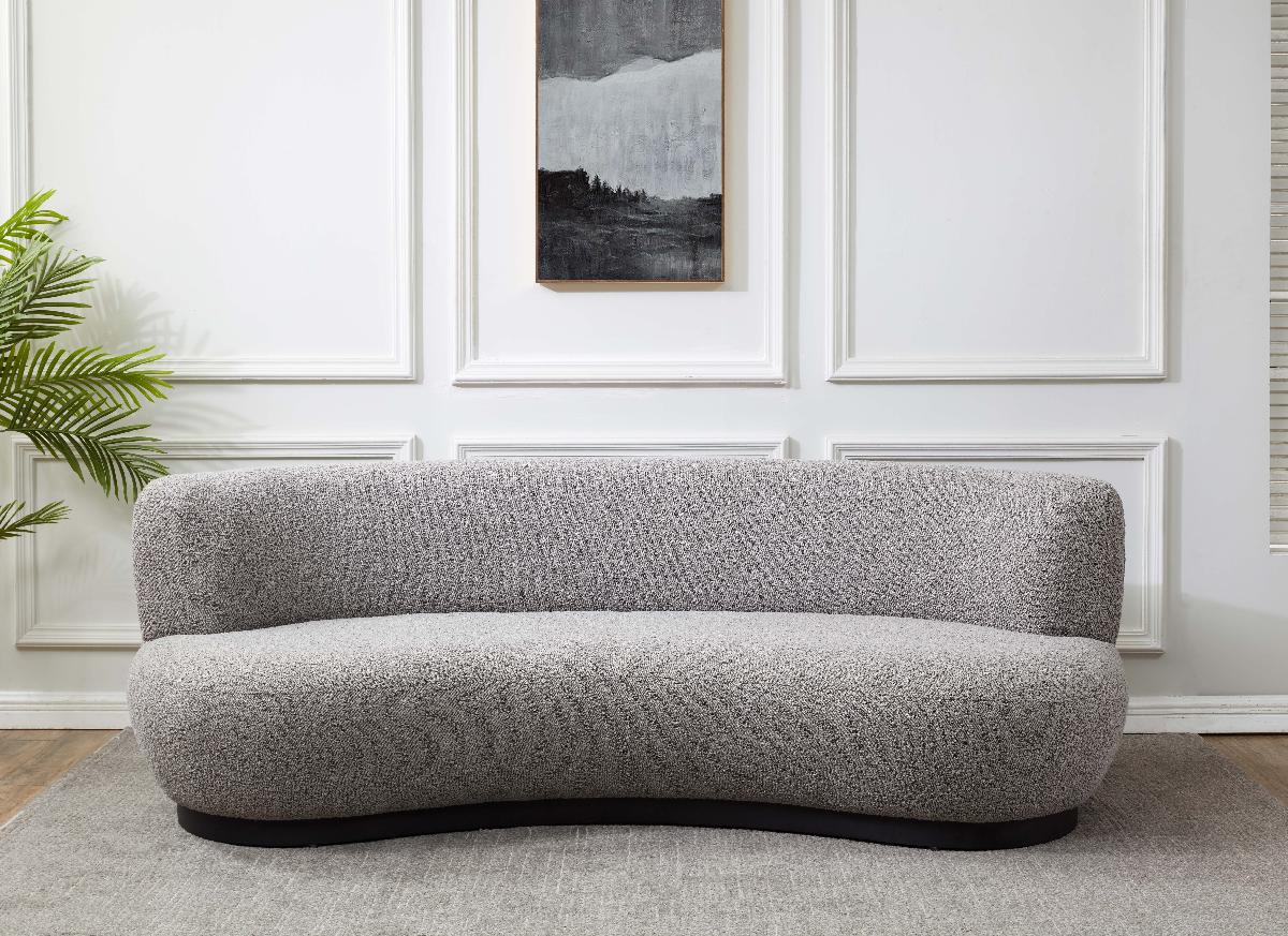 Safavieh Couture Stevie Boucle Curved Back Sofa