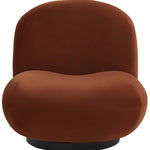 Safavieh Couture Stevie Boucle Accent Chair - Rust / Black