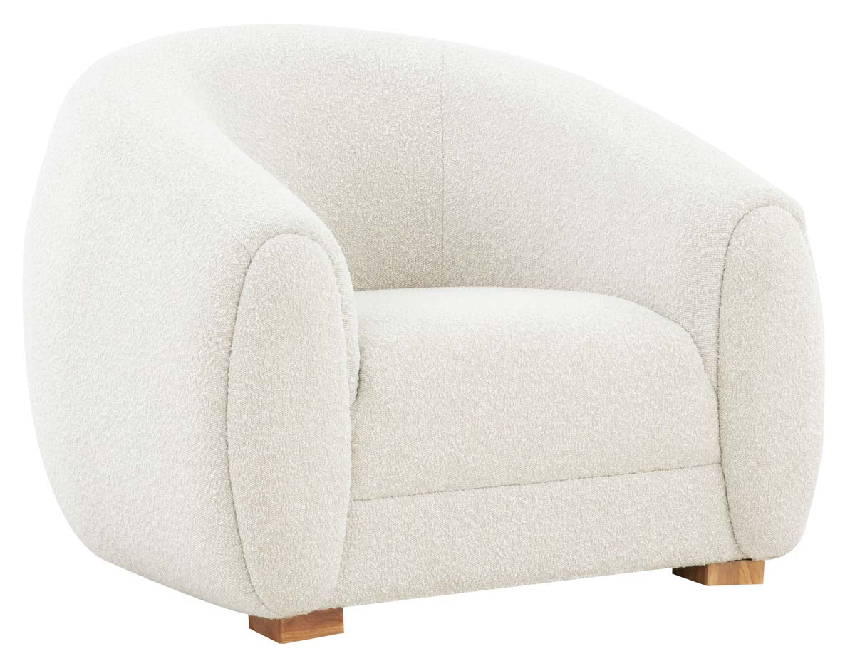 Safavieh Couture Emiliana Boucle Accent Chair - Ivory