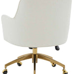 Safavieh Couture Kierstin Adjustable Desk Chair - Ivory / Gold