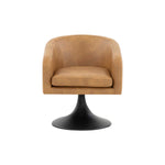 Safavieh Couture Gonzalez Pedastal Chair - Light Brown / Black