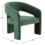 Safavieh Couture Roseanna Modern Accent Chair - Forest Green