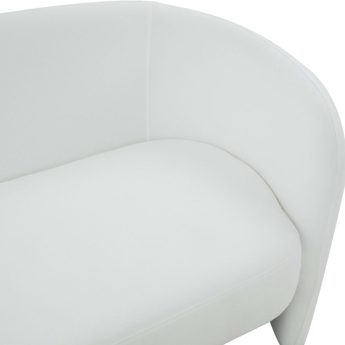 Safavieh Couture Zhao Curved Loveseat - White