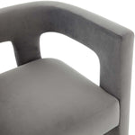 Safavieh Couture Deandre Contemporary Dining Chair - Slate Grey
